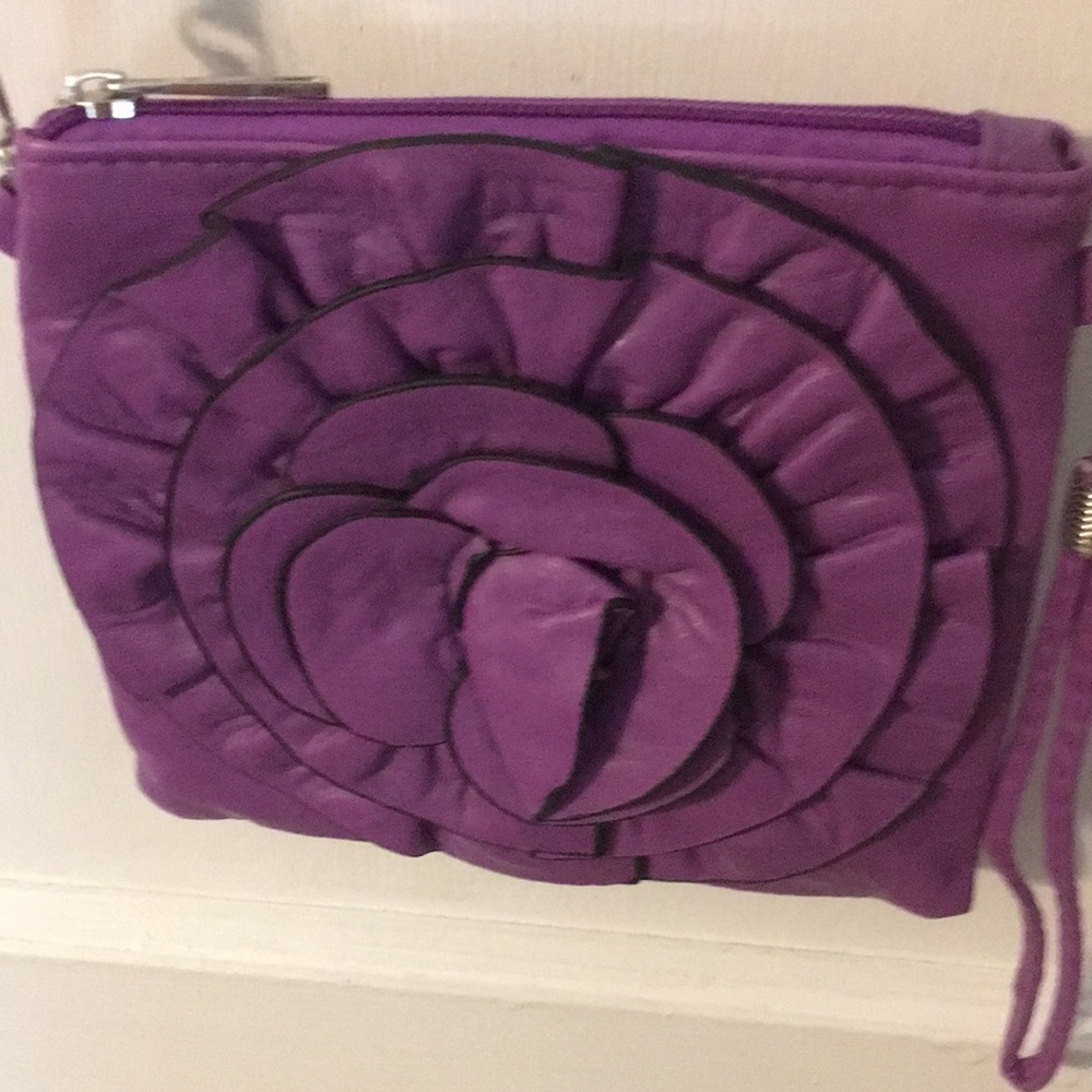 Purple Leather Bag